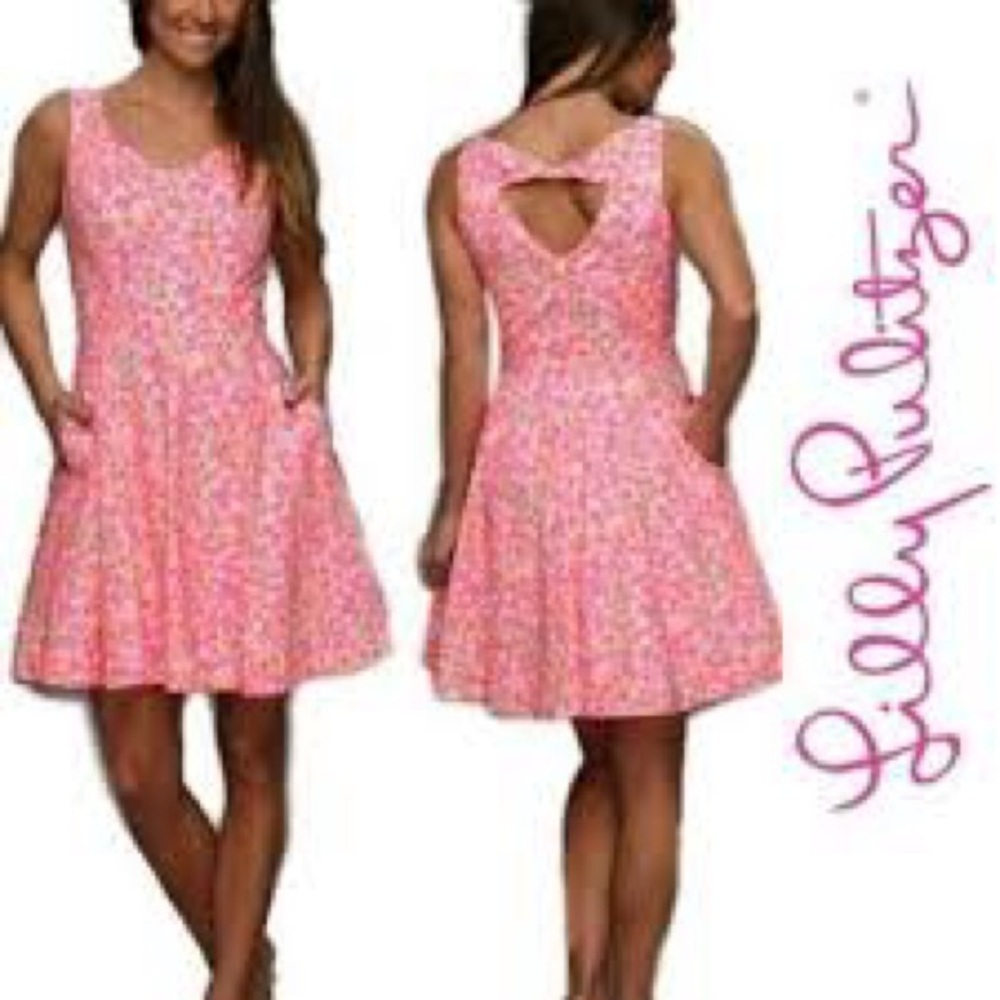 Lilly Pulitzer Vibrant Pink Patterned Dress